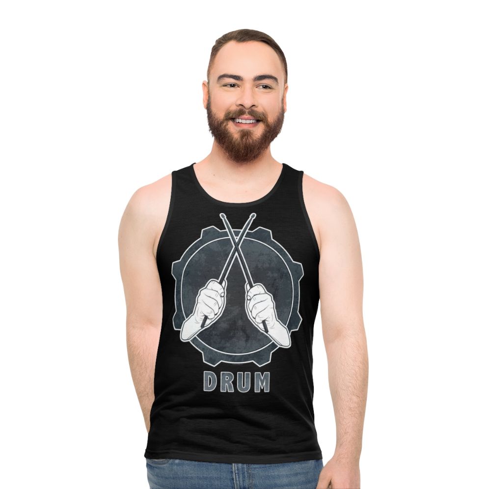 Occupations Drummer 1 Unisex Tank Top for Musicians