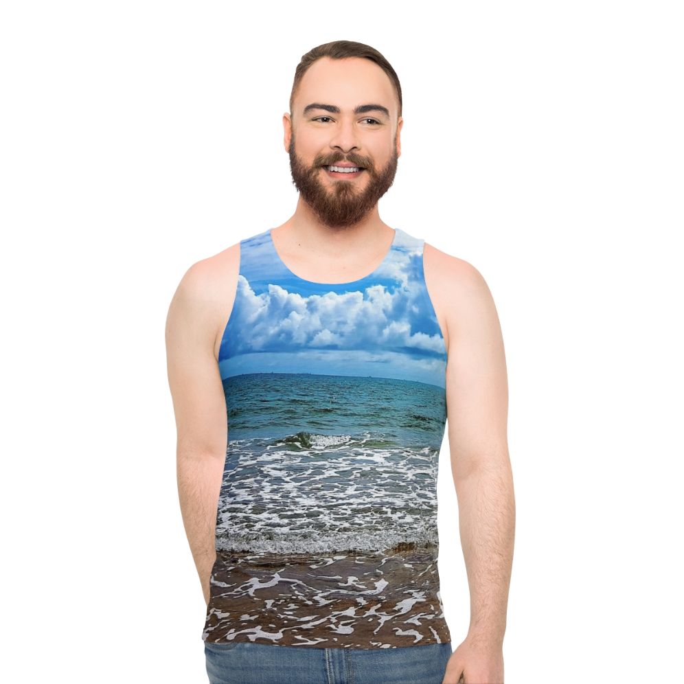 Ocean view unisex tank top