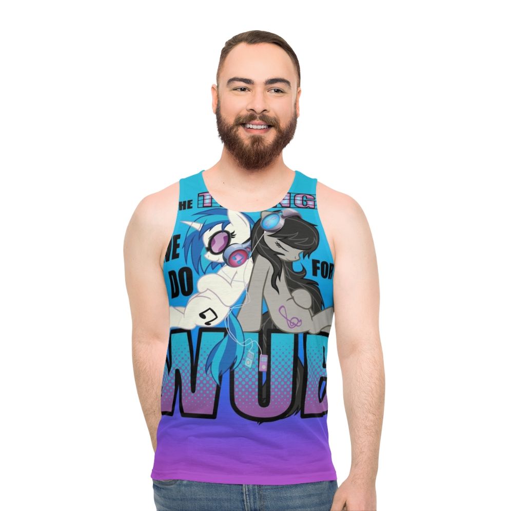 Octavia's Vinyl Scratch Unisex Tank Top