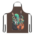 Octobass-themed apron with tentacles and musical notes