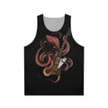 Octopus playing electric guitar, musician tank top