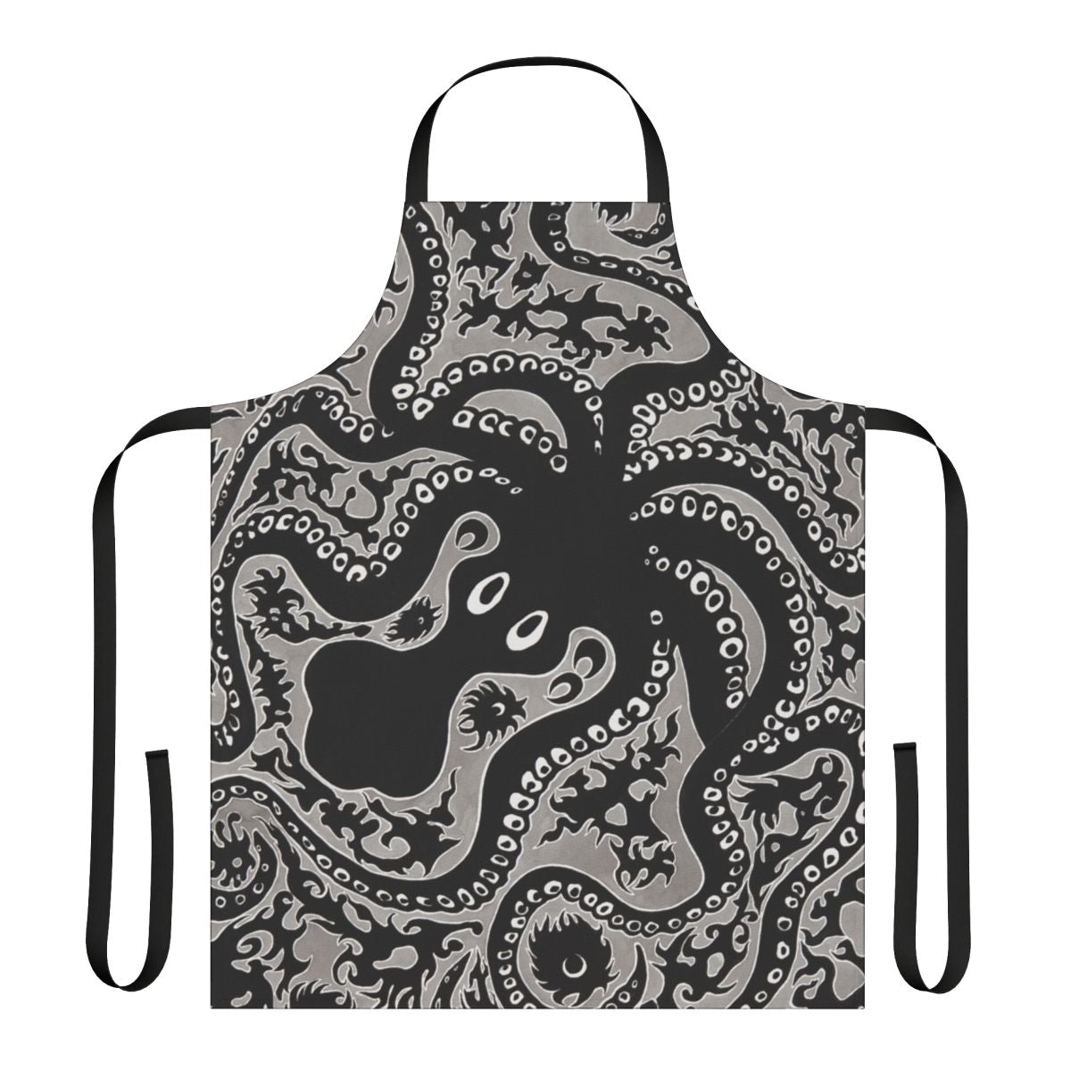 Octopus-themed kitchen apron featuring a cephalopod design inspired by ancient Minoan art