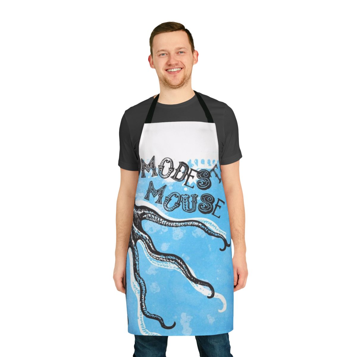 Modest Mouse Octopus-Patterned Apron