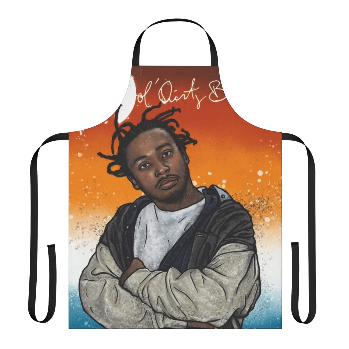 ODB Graffiti-Inspired Apron featuring a portrait of the iconic Ol' Dirty Bastard