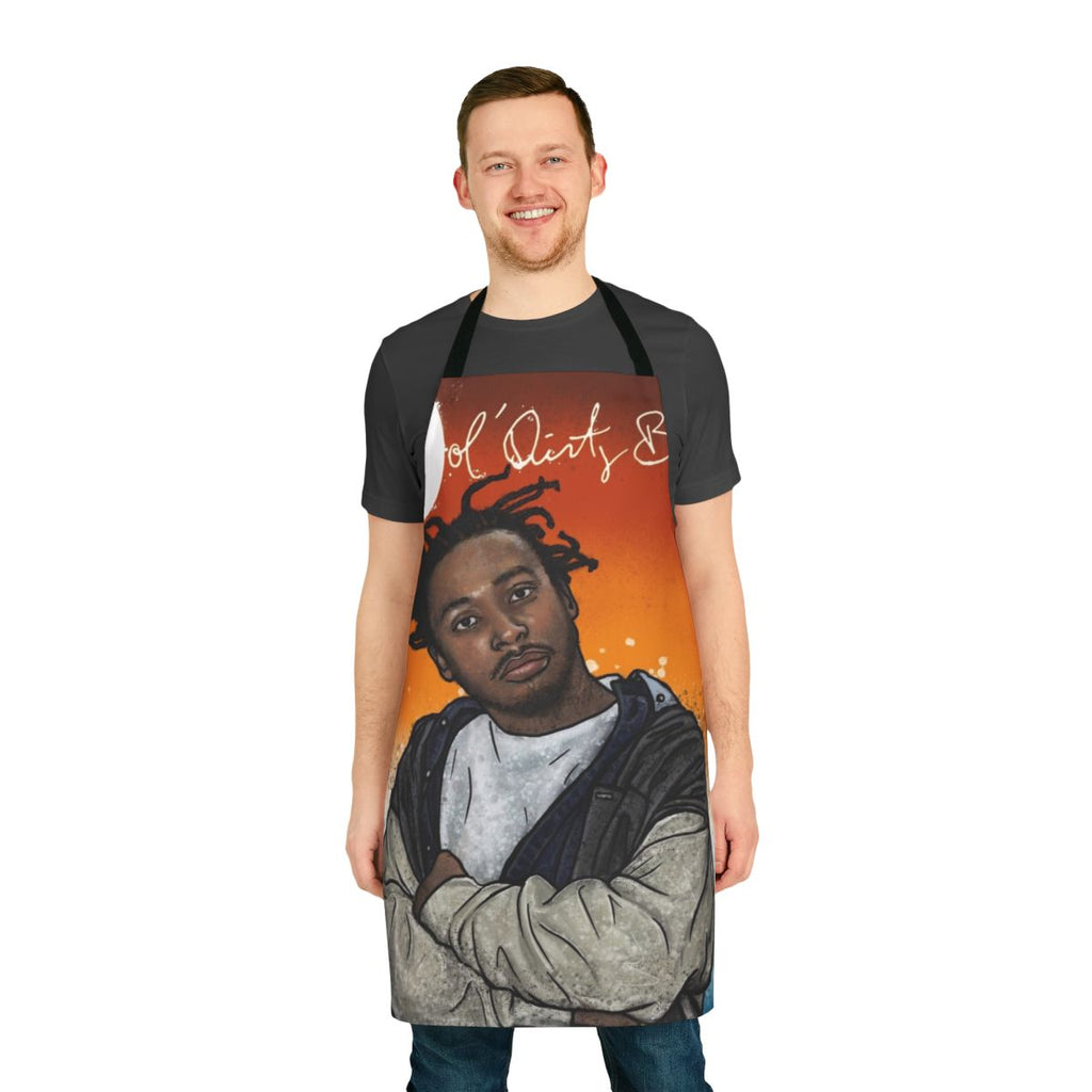 ODB Graffiti-Inspired Apron featuring a portrait of the iconic Ol' Dirty Bastard