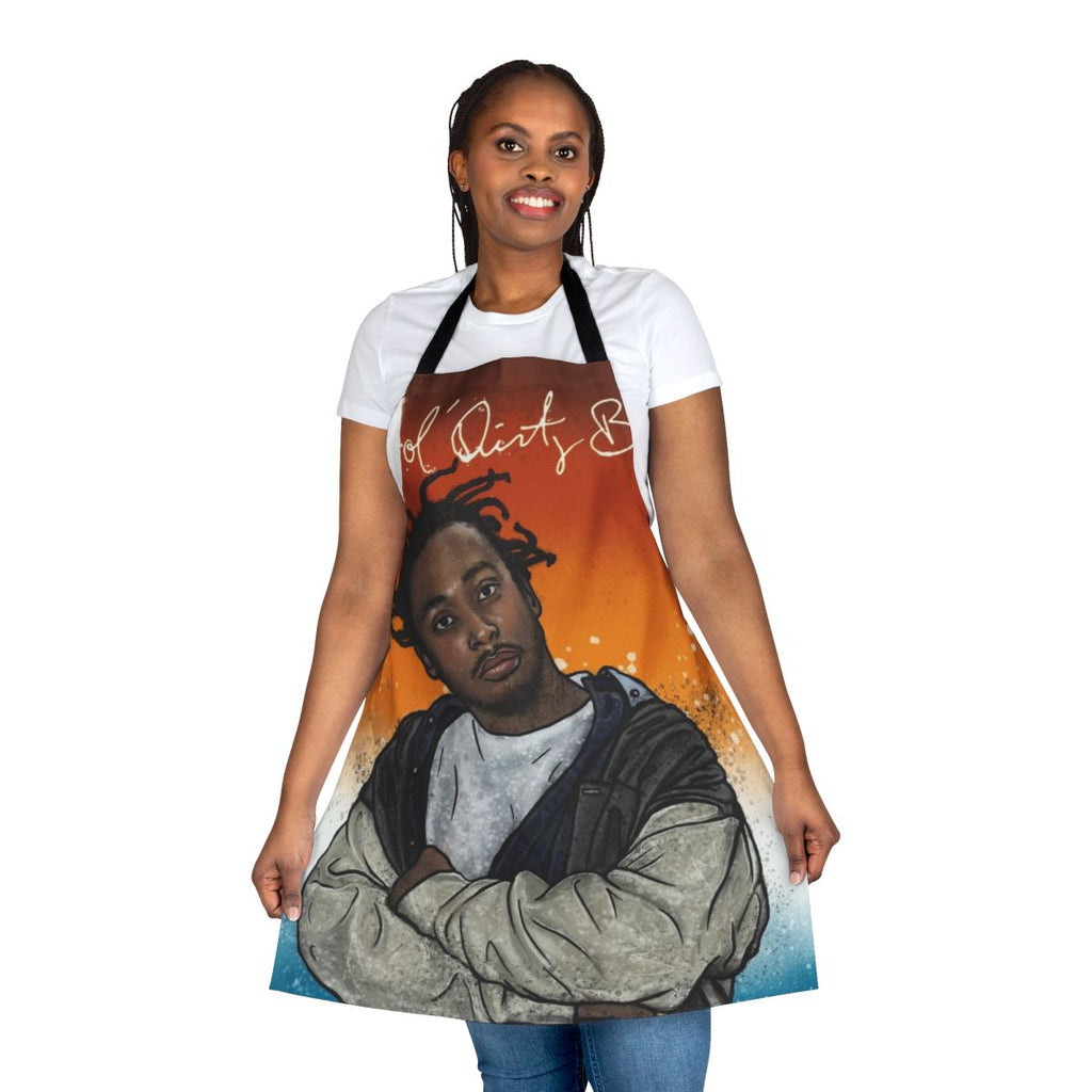ODB Graffiti-Inspired Apron featuring a portrait of the iconic Ol' Dirty Bastard