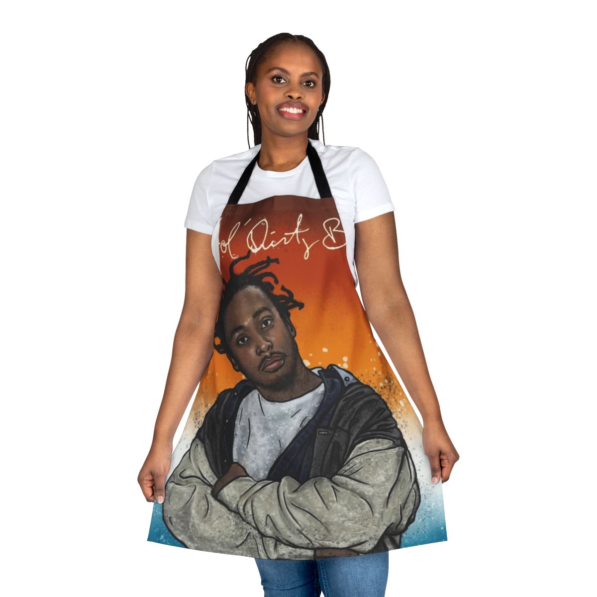 ODB Graffiti-Inspired Apron featuring a portrait of the iconic Ol' Dirty Bastard