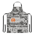 ODB-inspired word cloud apron featuring hip hop quotes and rap lyrics