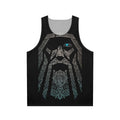 Odin unisex tank top with nordic mythology and tribal design