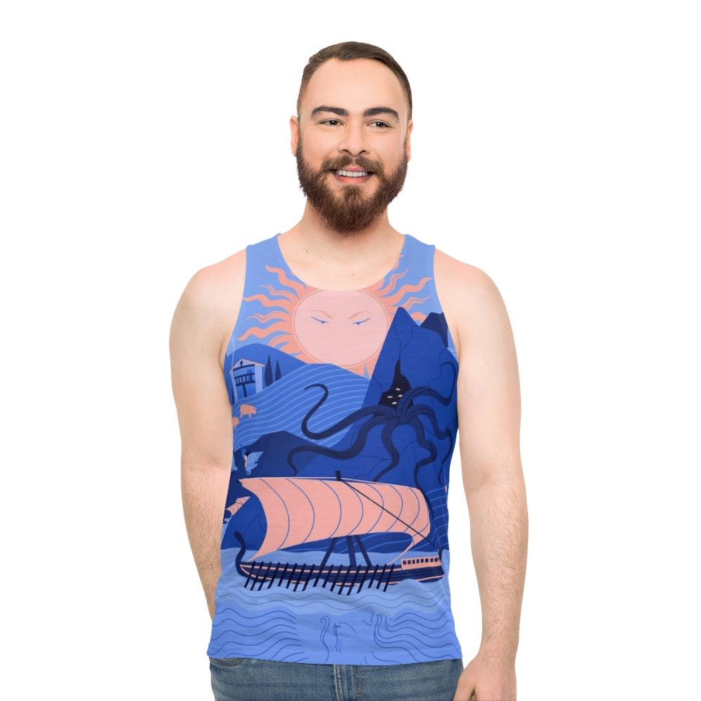 Odyssey unisex tank top featuring Greek mythology
