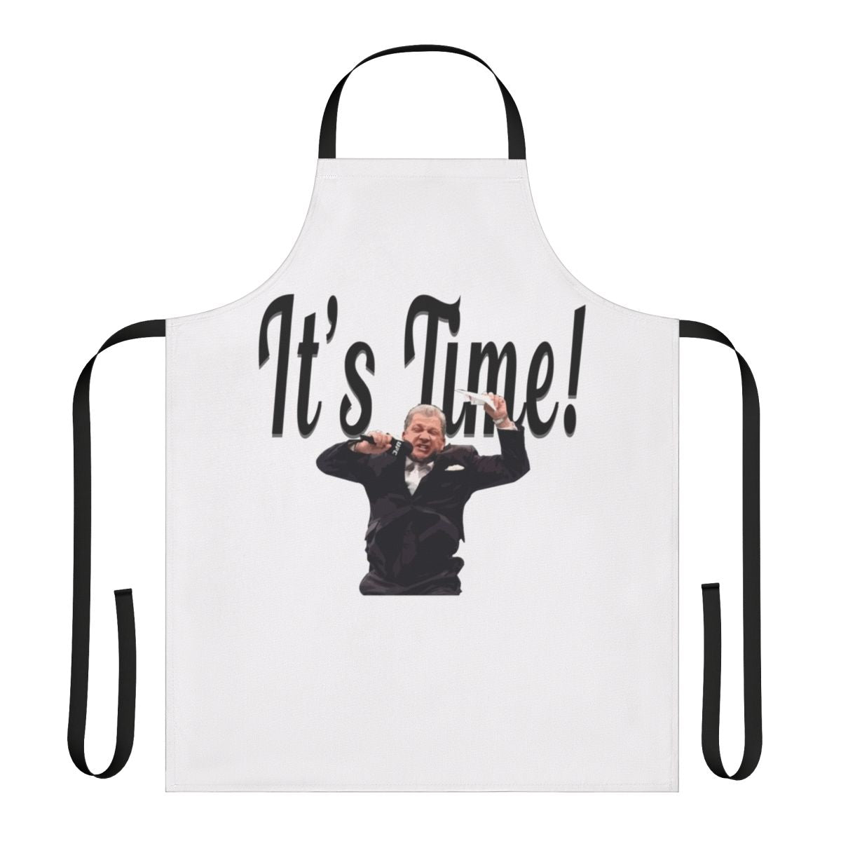 Octagon announcer-inspired apron for UFC and MMA enthusiasts