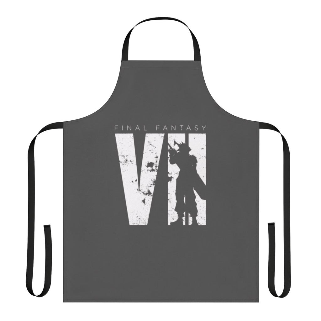 Officially inspired Final Fantasy VII apron featuring iconic characters and designs