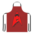Lieutenant Uhura inspired apron featuring the USS Enterprise NCC-1701 from Star Trek