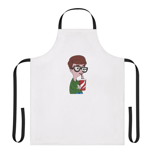 Apron featuring the character Andrew Glouberman from the popular Netflix series Big Mouth.