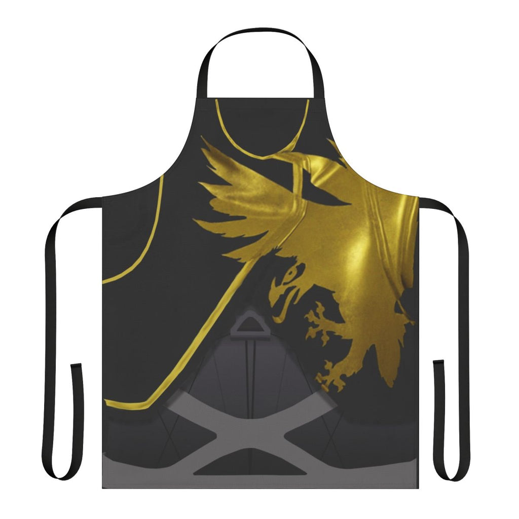 Destiny-inspired apron with Warlock Parade Armor design