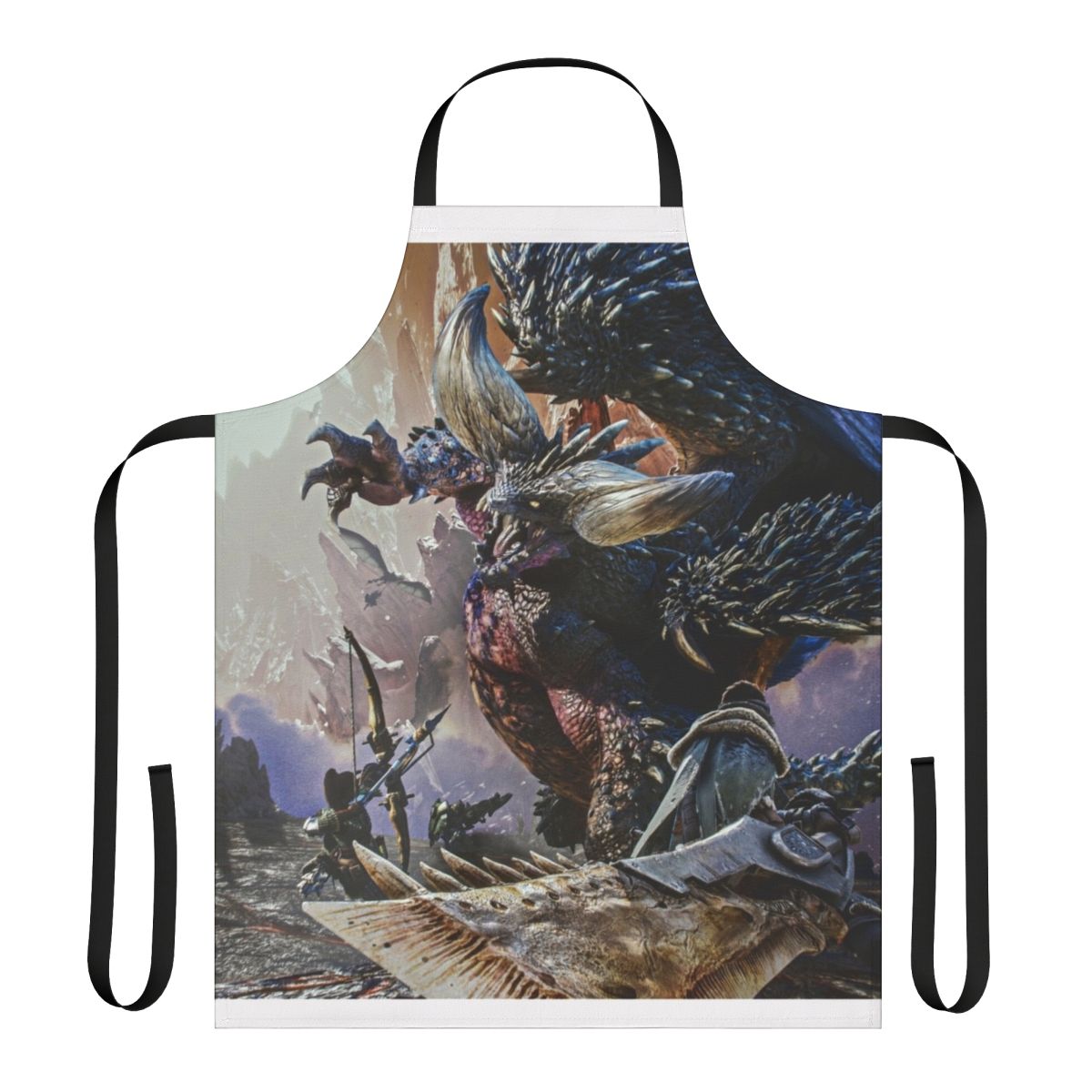 High-quality Monster Hunter themed apron for gamers and fans