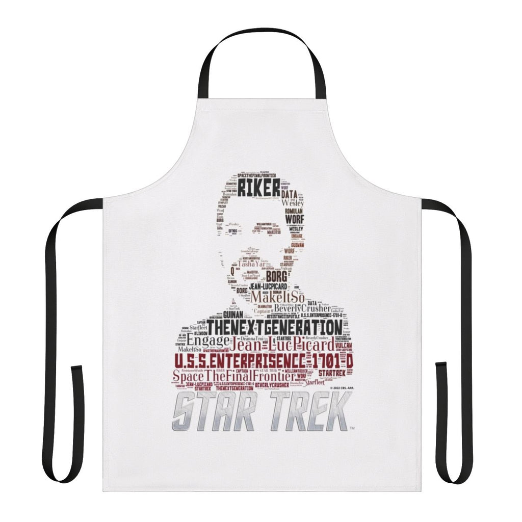 Star Trek: The Next Generation themed apron with Starfleet insignia