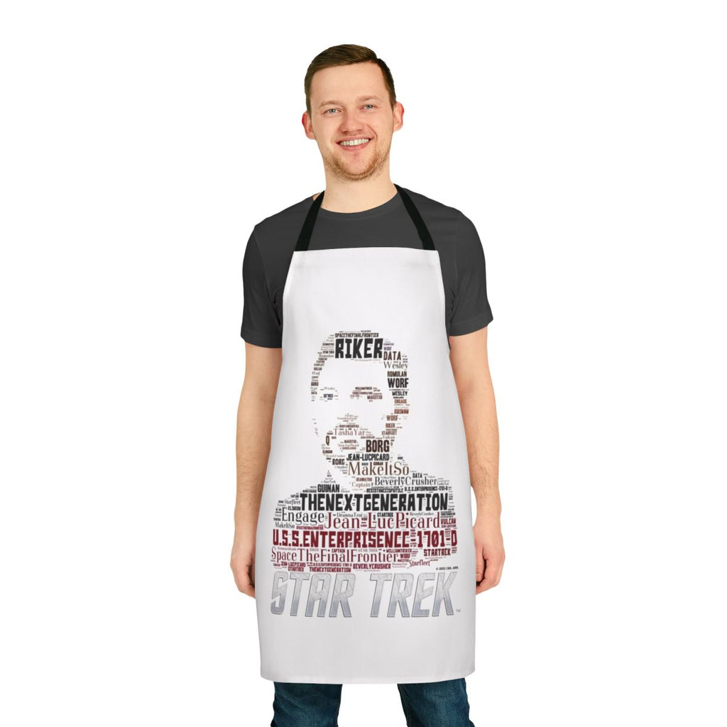 Star Trek: The Next Generation themed apron with Starfleet insignia