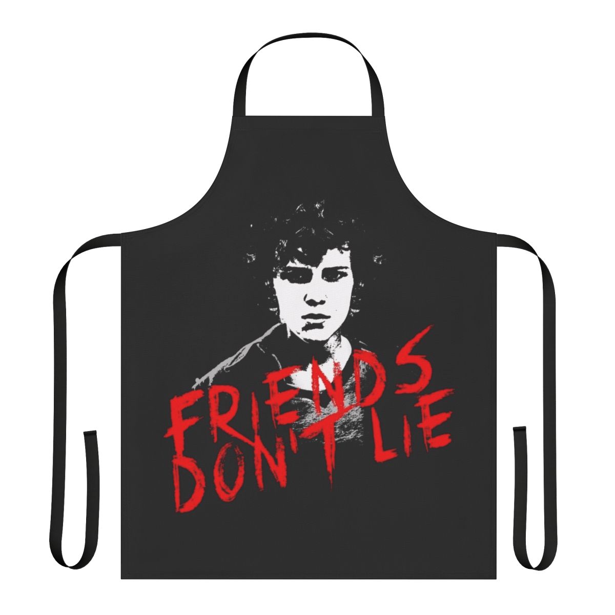 Stranger Things Eleven Apron with Demogorgon and Upside Down Designs