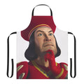 Lord Farquaad-inspired apron with a whimsical, fairytale design