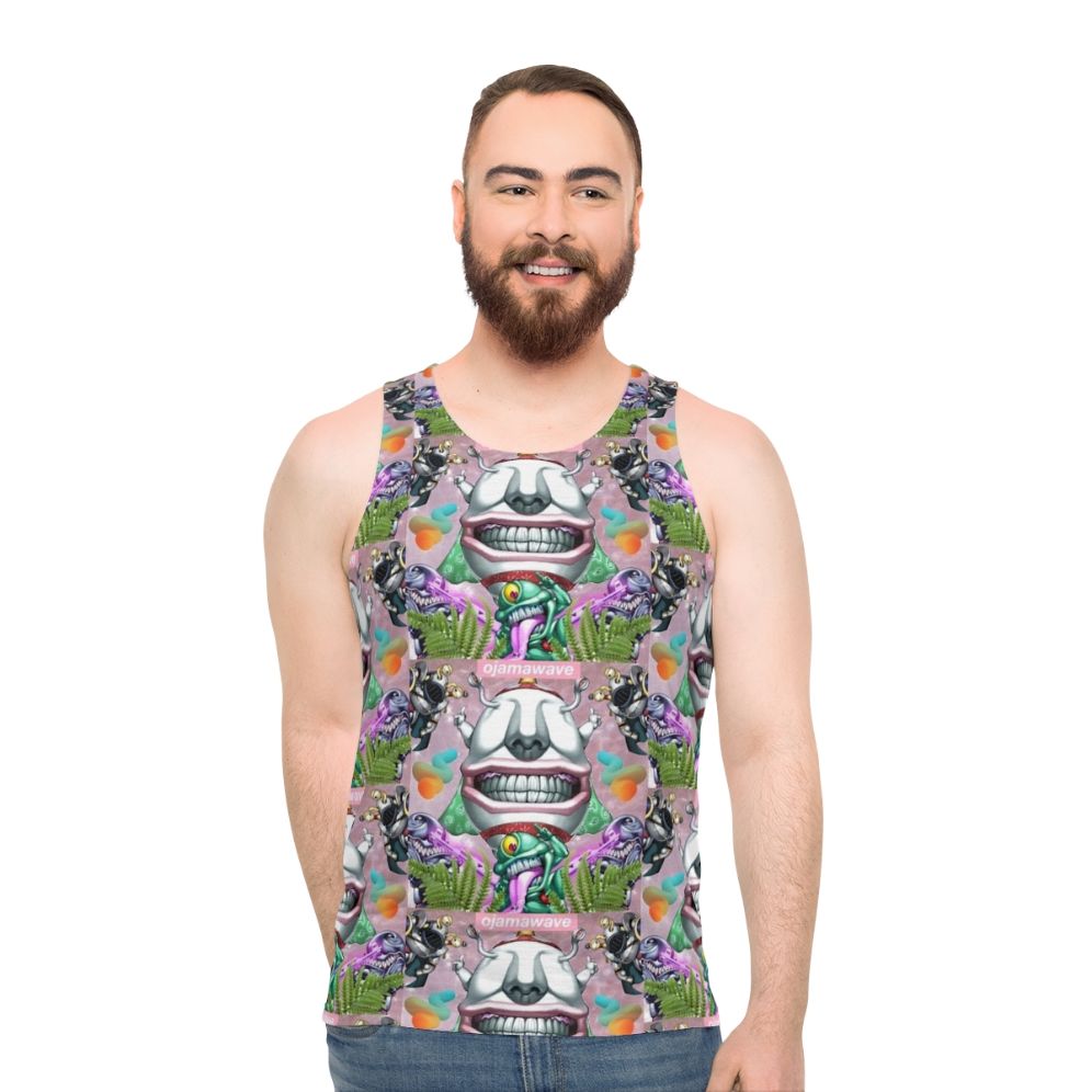 Ojama Wave Unisex Yugioh Vaporwave Aesthetic Tank Top