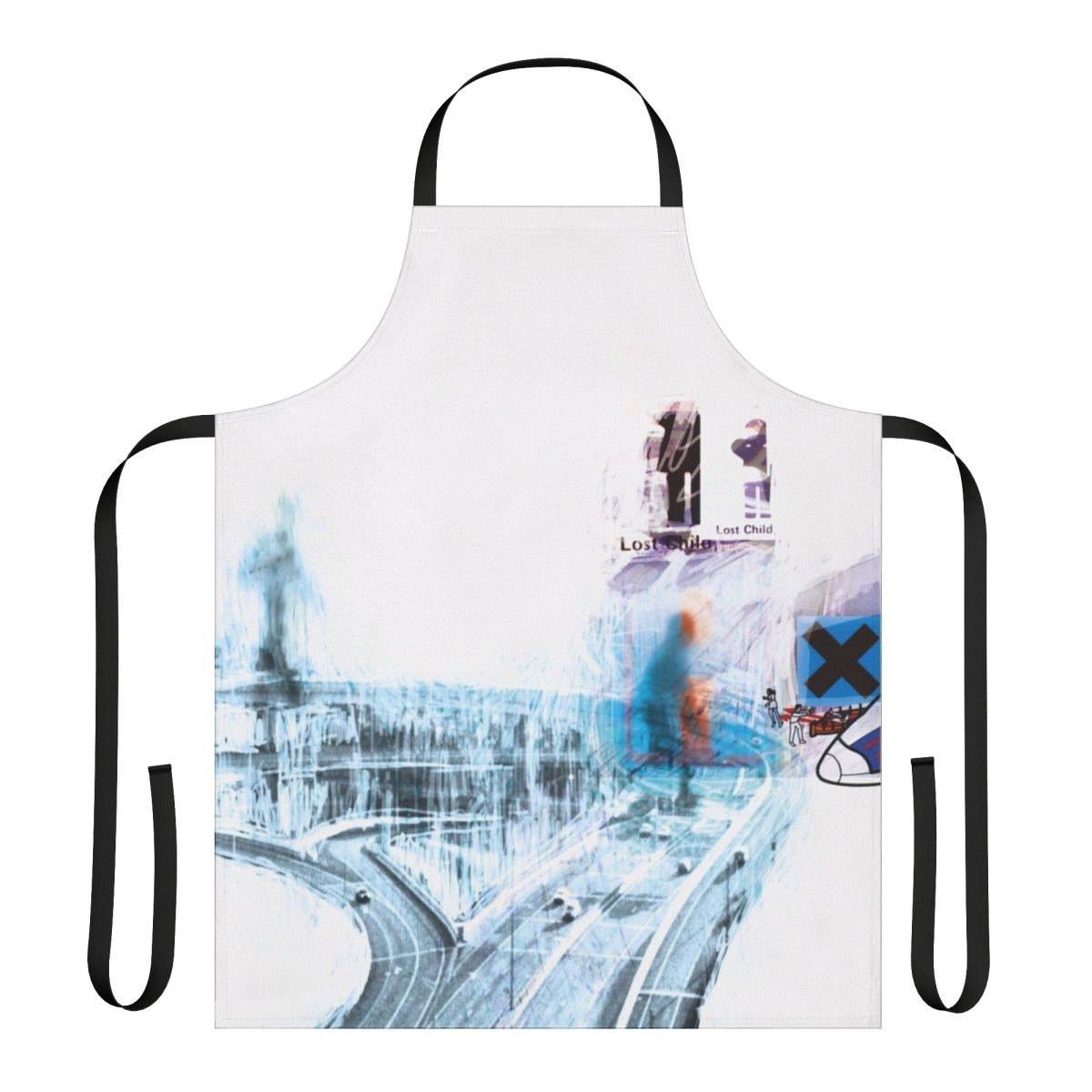 Apron featuring the Ok Computer album art without the Radiohead logo
