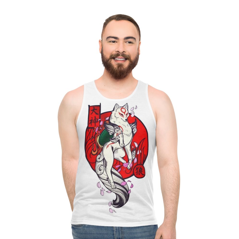 Okami Sakura Unisex Tank Top