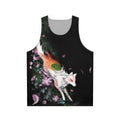 Okami unisex tank top featuring the wolf goddess Amaterasu