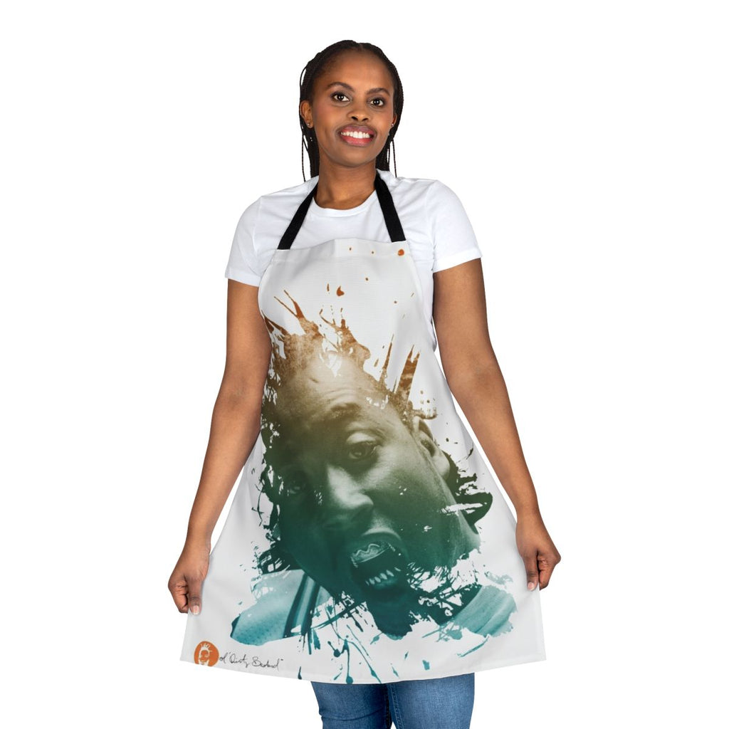 Ol' Dirty Bastard inspired fan art apron featuring a portrait of the legendary rapper