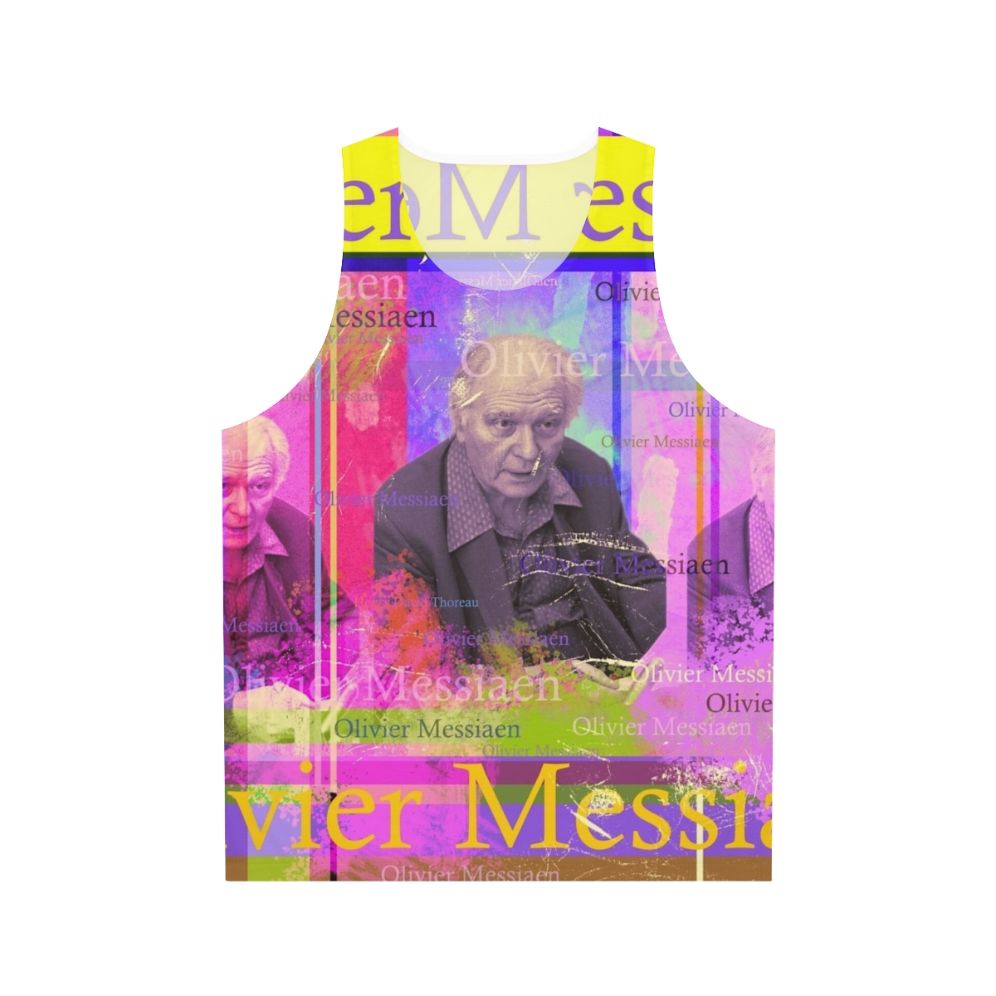 Olivier Messiaen composer portrait unisex tank top