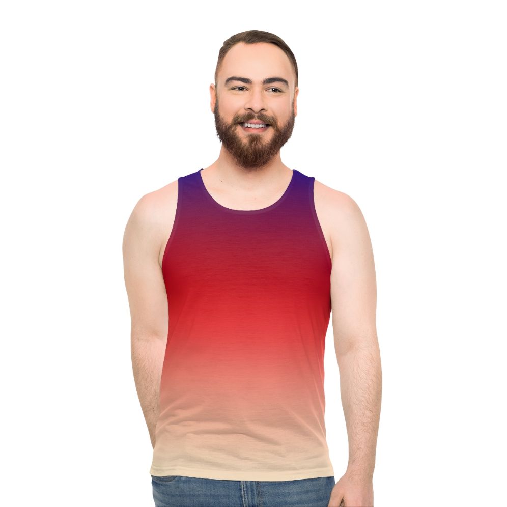 Stylish ombre gradient tank top