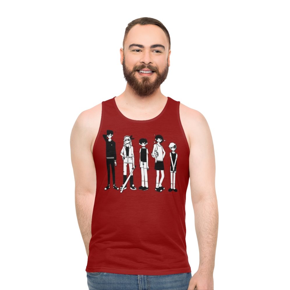 Omori Black and White Unisex Tank Top