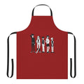 Omori Inspired Black and White Apron - High-Quality Merchandise for Omori Fans