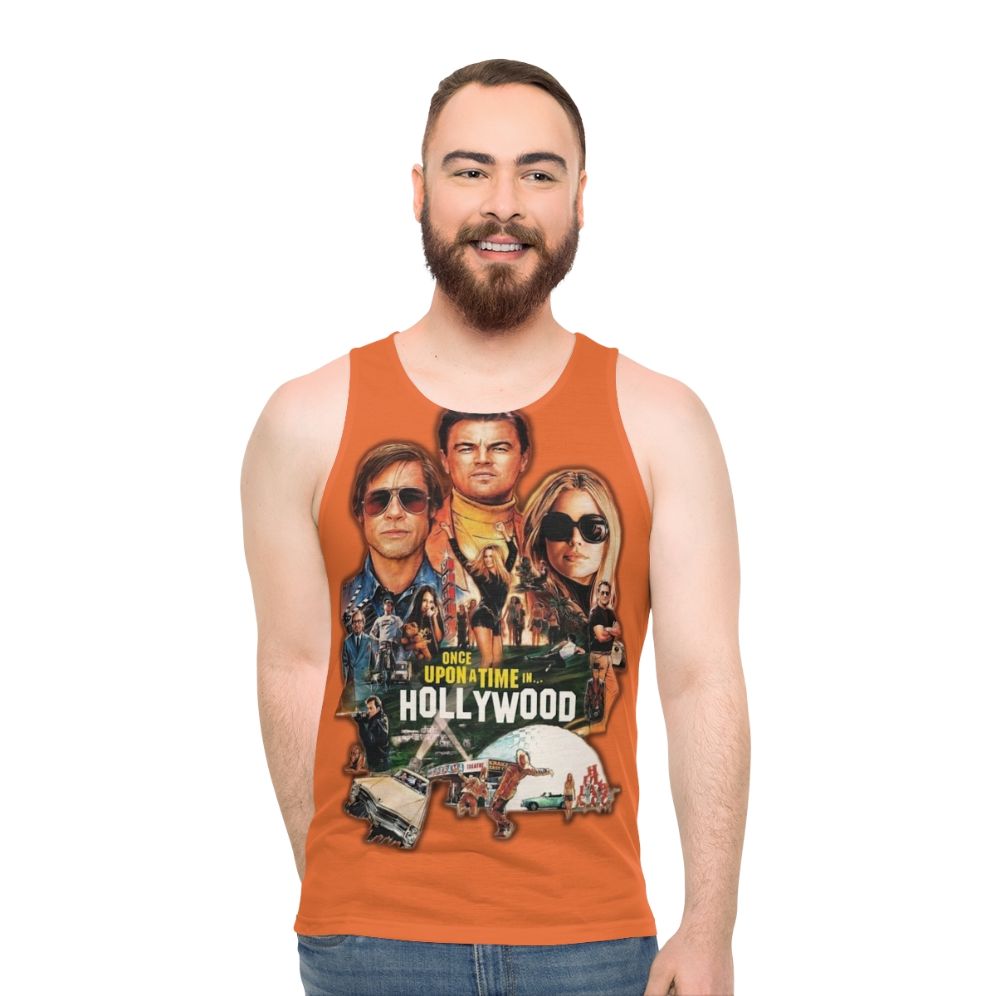 Unisex tank top featuring Quentin Tarantino's "Once Upon a Time in Hollywood" design
