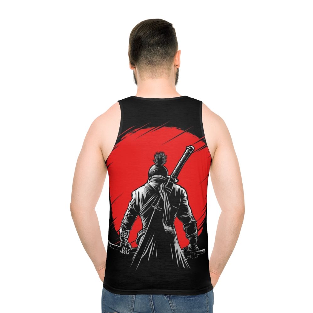 One Armed Wolf Red Sun Unisex Tank Top