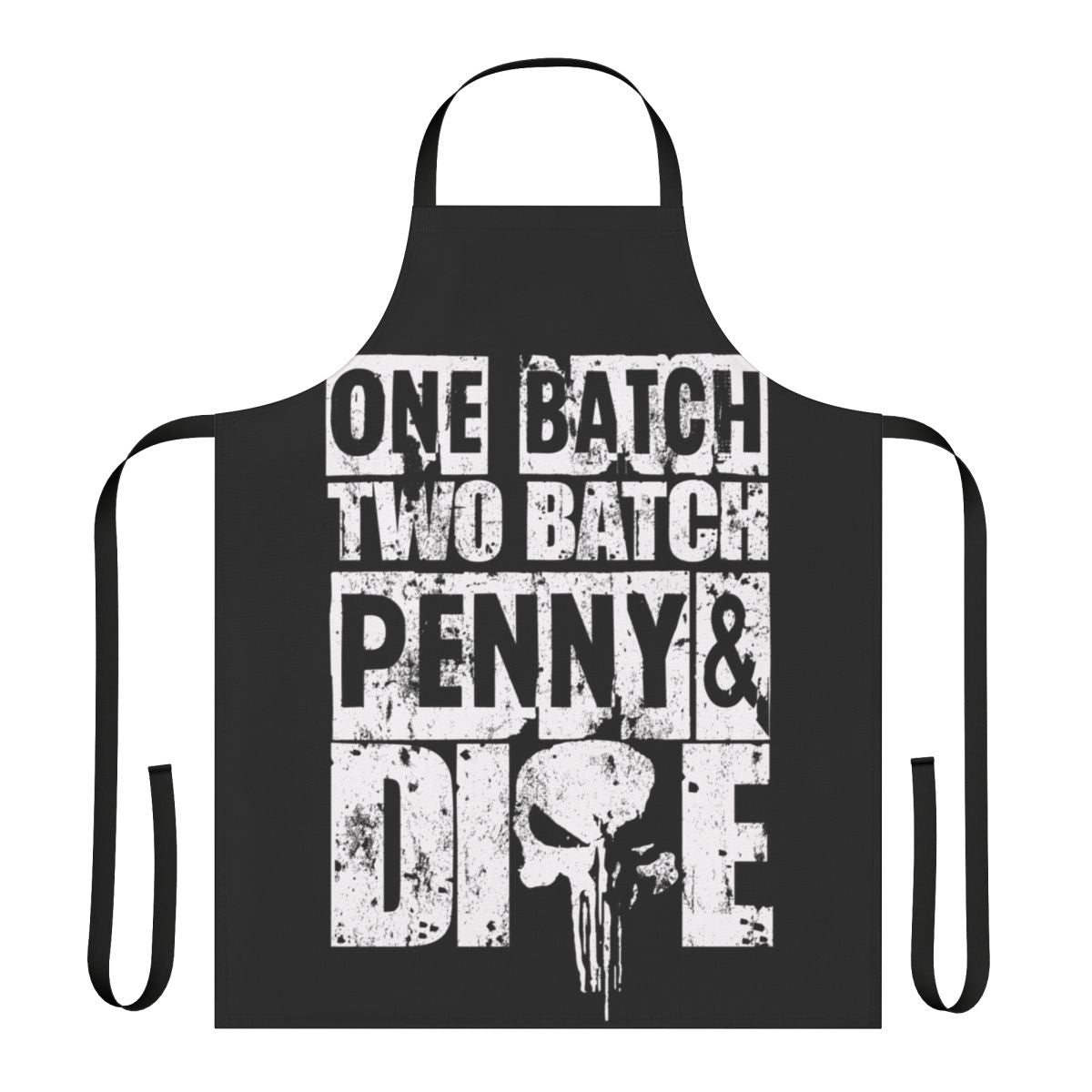 One Batch Two Batch Superhero Apron with comic book and crime fighting graphics