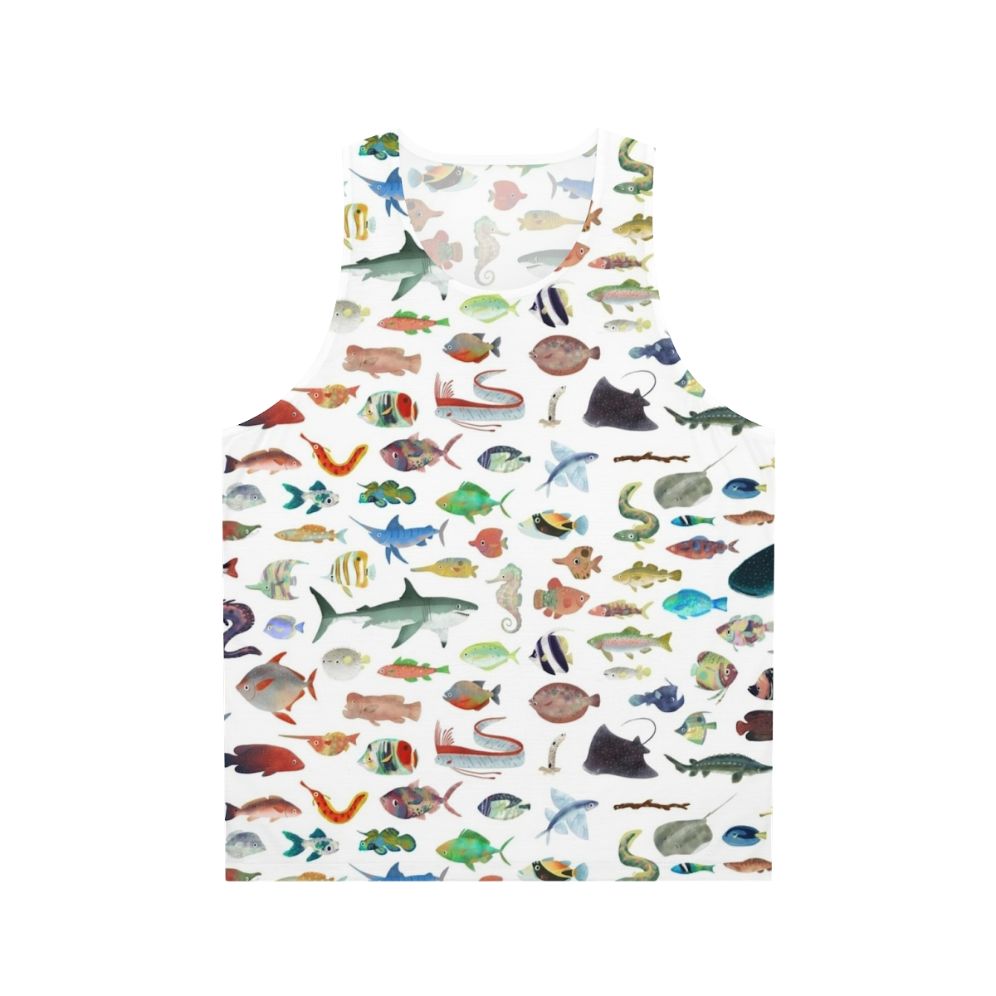 One Hundred Fish Unisex Tank Top