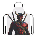 Onipool-inspired superhero apron with oni demon design