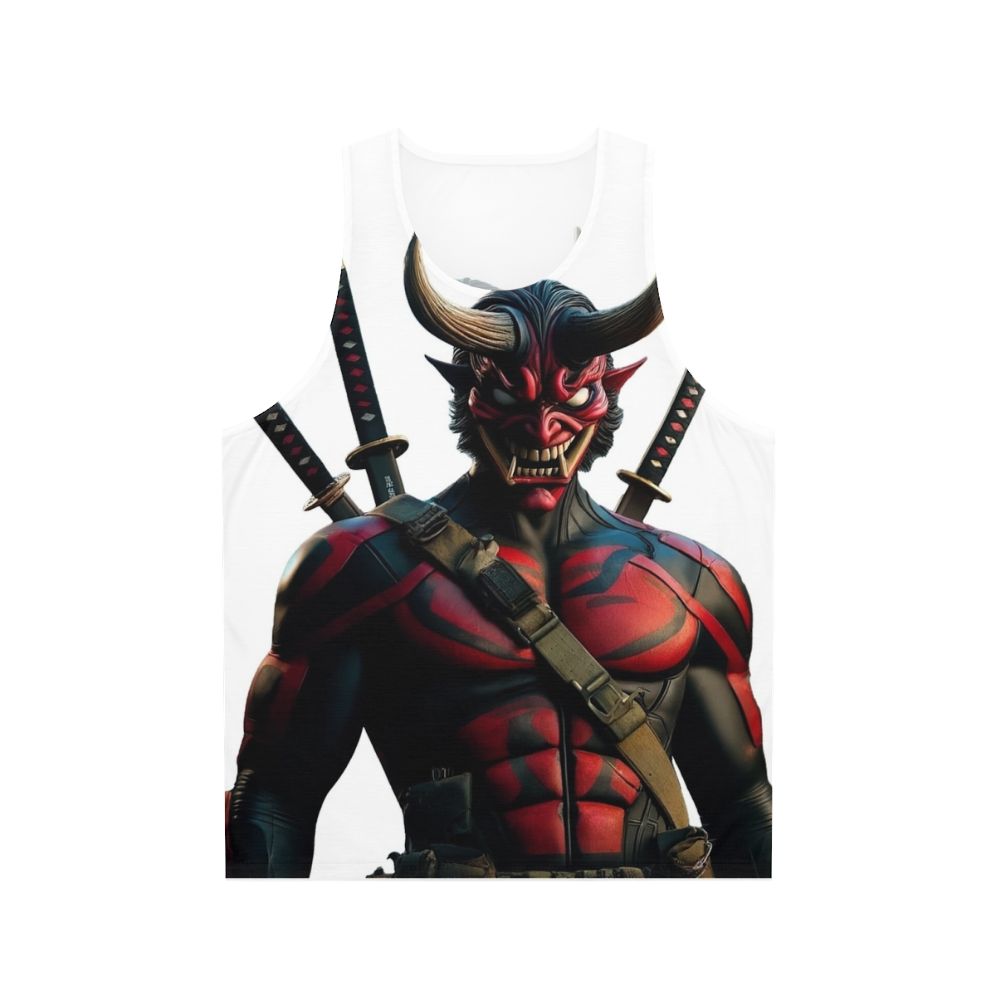 Onipool anime-inspired superhero graphic tank top