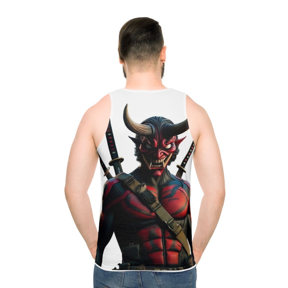 Onipool anime-inspired superhero graphic tank top