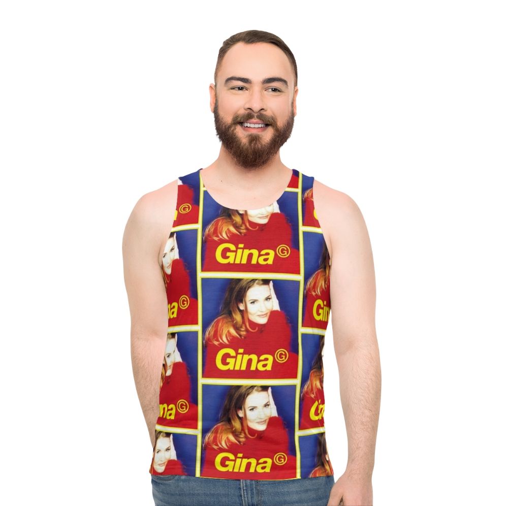 Ooh Aah Unisex Tank Top with 90s European Pop Style