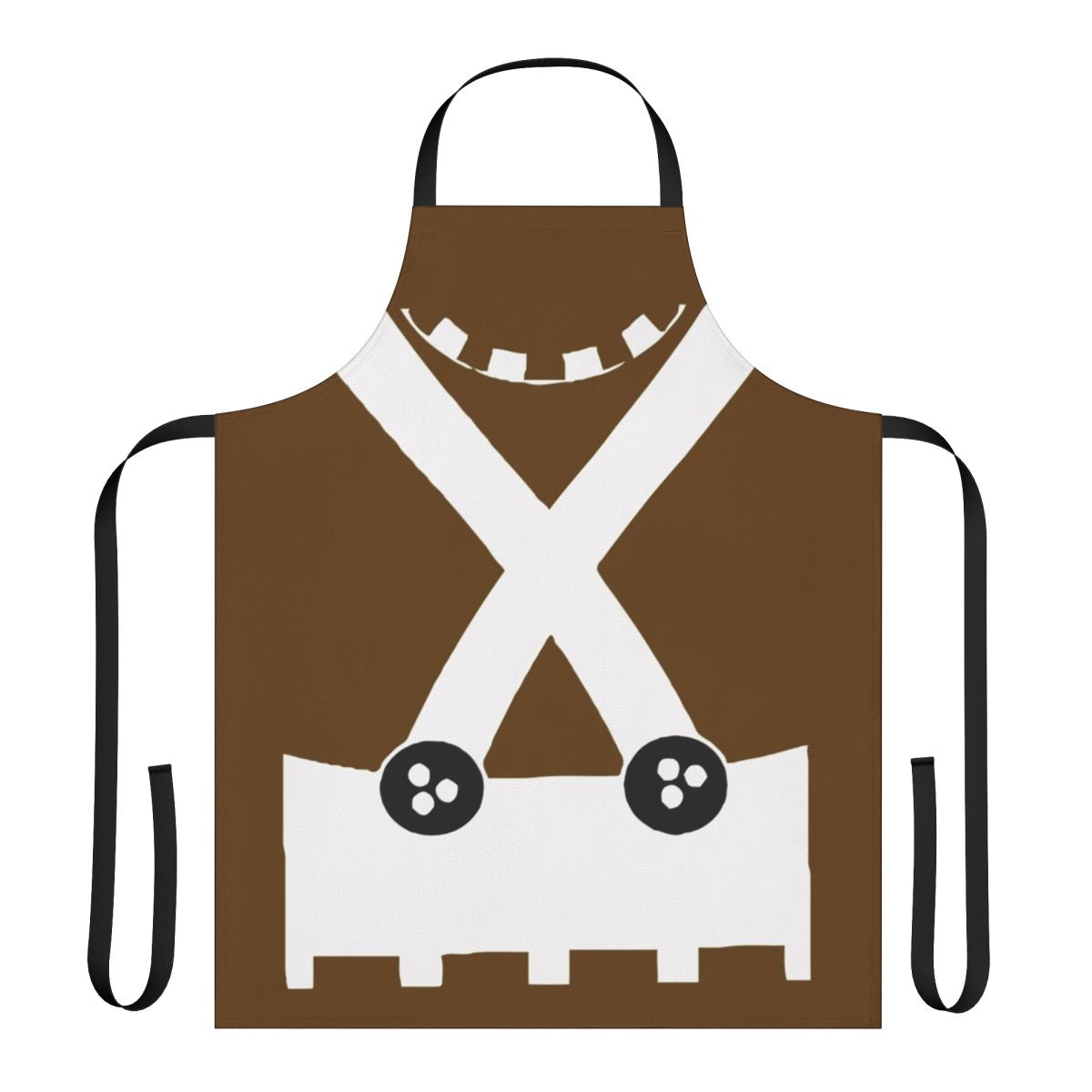 Oompa Loompa inspired apron with bold stripes and whimsical design