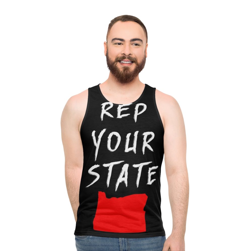 Unisex Oregon state pride exercise tank top