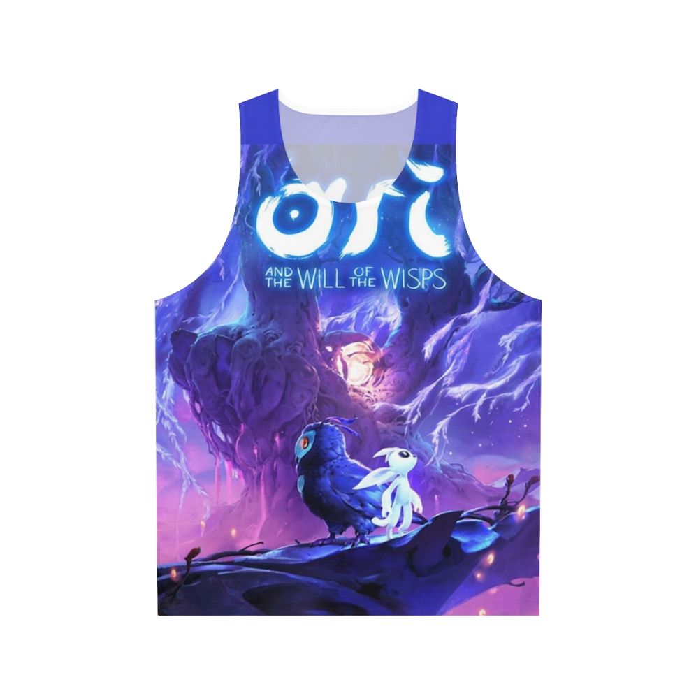 Ori and the Will of the Wisps unisex tank top with light burst design