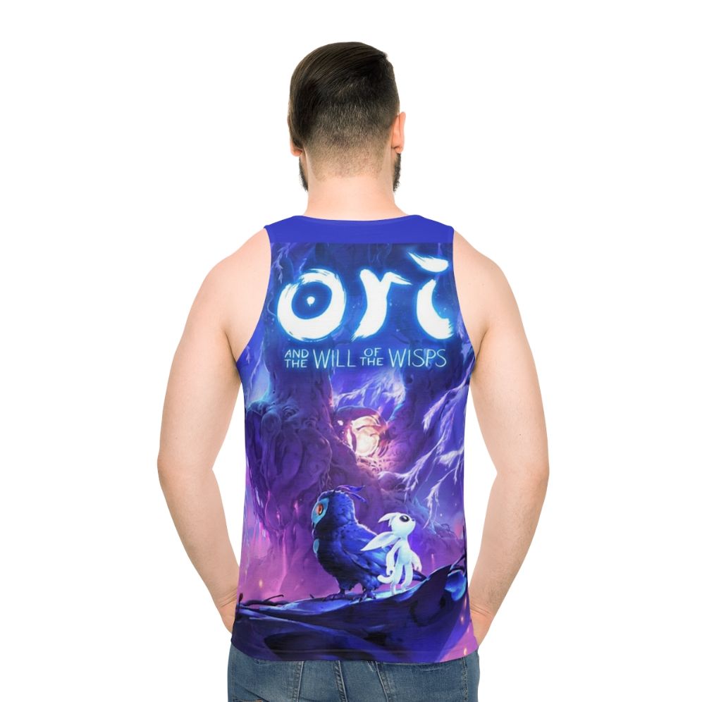 Ori and the Will of the Wisps unisex tank top with light burst design