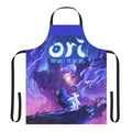 White apron with light burst design inspired by the video game Ori and the Will of the Wisps