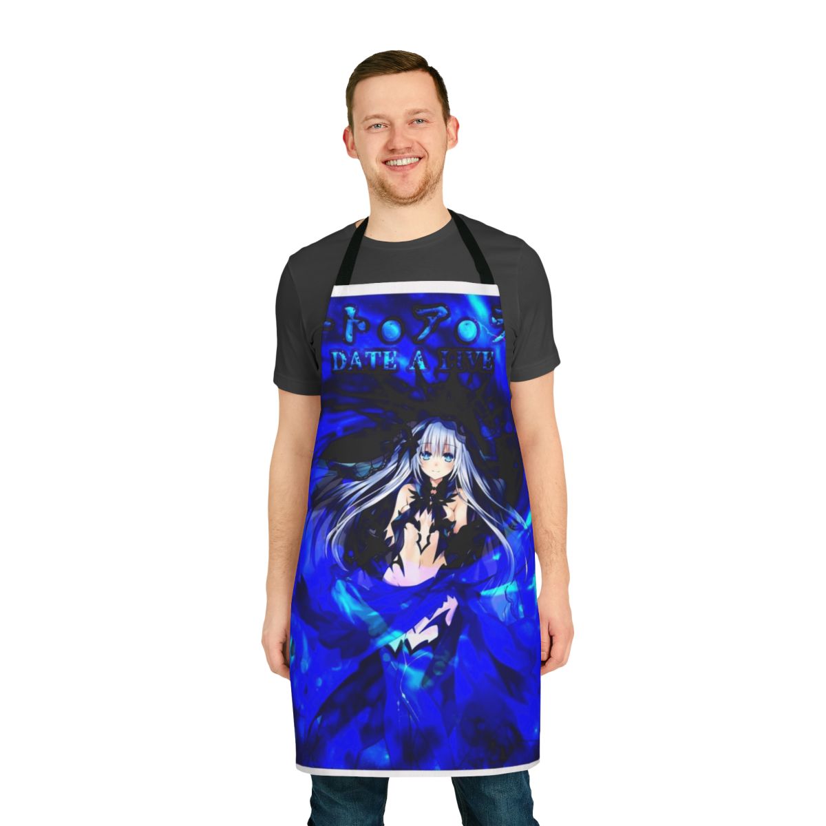 Date A Live inspired apron featuring Origami Tobiichi character