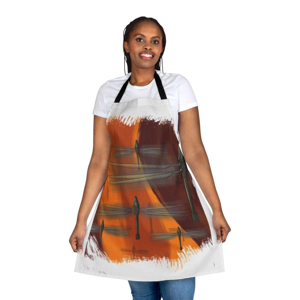 Apron featuring a detailed illustration of the iconic Ornithopter vehicle from the Dune science fiction universe