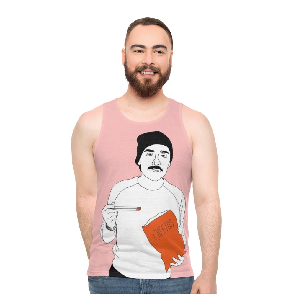 Oscar Isaac Eating Cheetos With Chopsticks Unisex Tank Top