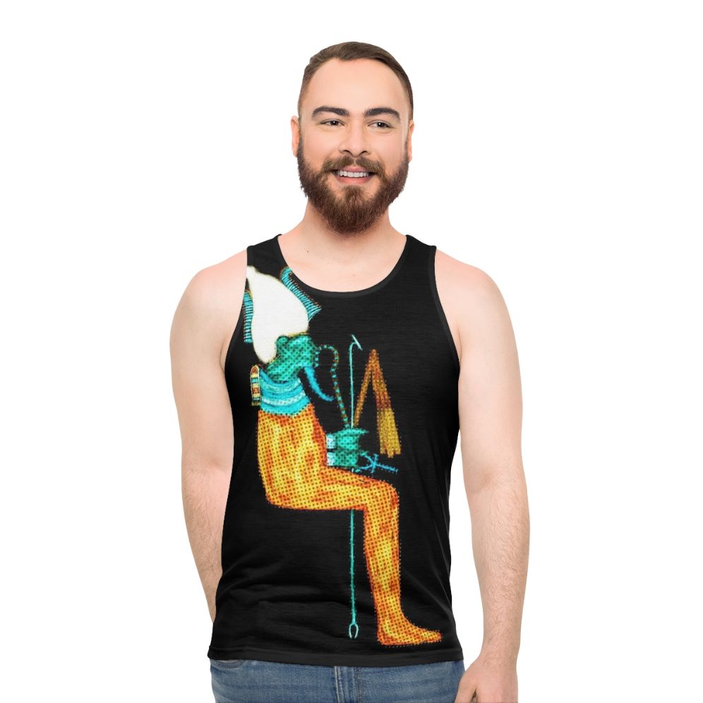 Osiris modern art Egyptian god unisex tank top